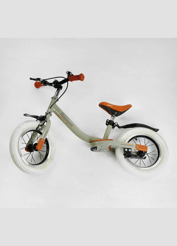 Детский Велобег "Triumph" 74100. Стальная рама, надувные колеса 12", подножка, крылья, звоночек Corso (289060518)