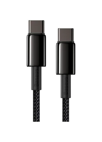 Кабель Tungsten Gold Fast Charging Data Cable USB-C to USB-C 100W 1m Black (CATWJ-01) [83771] Baseus (399919223)