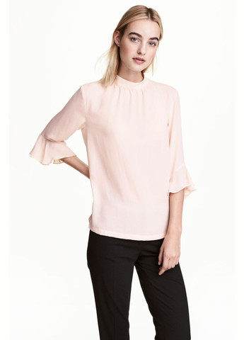 Світло-рожева блуза літо,блідо-рожевий, H&M