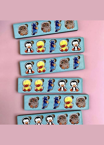 Дерев'яна настільна гра "Птахи" (ПСД167) PSD167 сортер-комодик Ubumblebees (315022906)