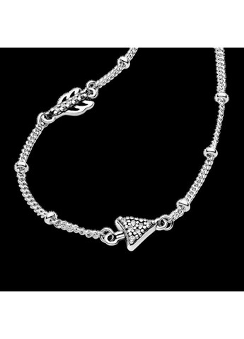 Срібне колье Пандора "Сяюча стріла" 397795CZ Kabluchka (355462754)