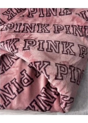 Плед плюшевый двухсторонний розовый Pink Victoria's Secret (365449661)