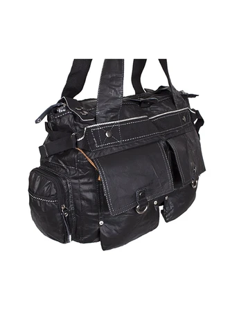 Чоловіча дорожня текстильна сумка SB09087 чорна No Brand (371344678)