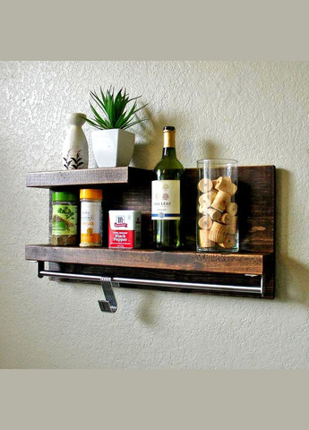 Полиця настінна з дерева Суарес 65 мокко (ПНС-651010) No Brand (327867282)