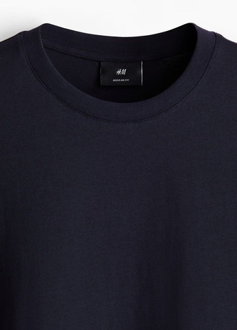 Темно-синий демисезонный кэжуал лонгслив H&M