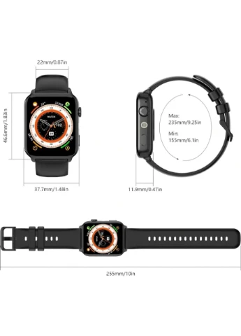 Смарт-годинник R30 Max Black Blackview (366447348)