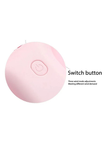 Вентилятор ручной с аккумулятором белый F1 с подставкой No Brand (334345742)