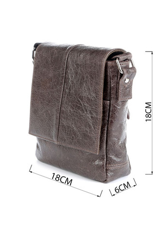 Чоловіча сумка через плече для документів із натуральної шкіри вінтажна коричнева (sku_00979) No Brand (328922414)