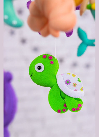 Дитячий музичний мобіль на ліжечко для немовлят WooolyWool «Русалонька» з 35 мелодіями (М011) No Brand (342757954)