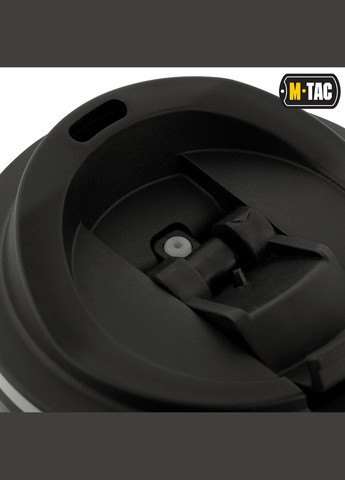 Термокружка з клапаном 450 мл чорна M-TAC (303262301)