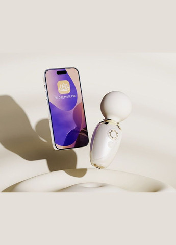 Смарт-вибромассажер AVA Ivory White, 8 режимов, подогрев, очень мощный и компактный Zalo (296492226)