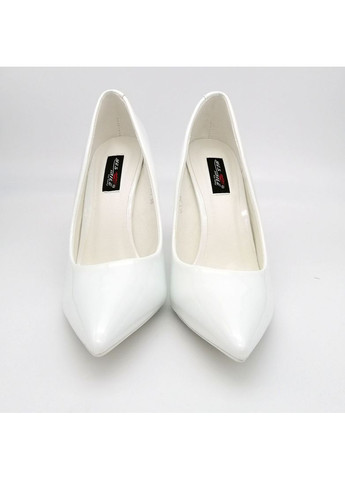 Fashion Туфли лодочки белые лаковые на каблуках 10см.Размер 40 (25см) лодочки белый з искусственная кожа, украина — демисезон (348472368)