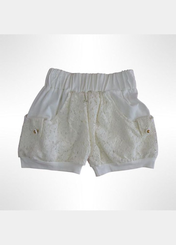 Бежевый летний комплект для девочки "" (майка+шорты) 68, 80 см бежевый (0801) Няня