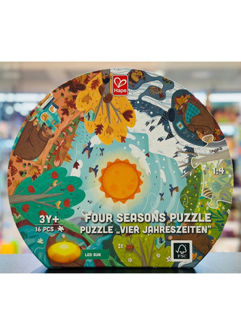 Пазл круглий Чотири сезони 16 ел Hape (340458291)