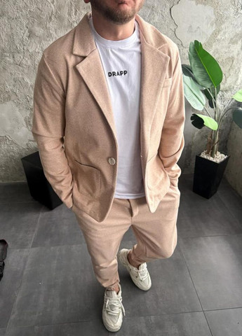 Бежевый демисезонный костюм No Brand