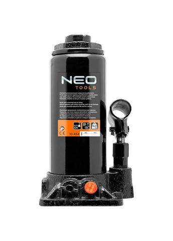 Домкрат, гидравлический бутылочный 10т, 230456мм Neo Tools (315889738)