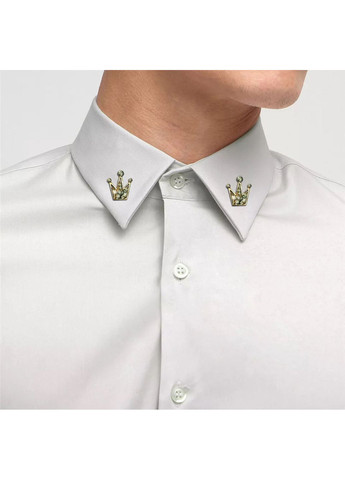 Брошь Серебряная Корона, стильная с камнями, унисекс « » (серебристая) Corona (366219630)