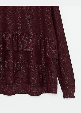 Красная блуза демисезон,красный-серебристый, Ichi