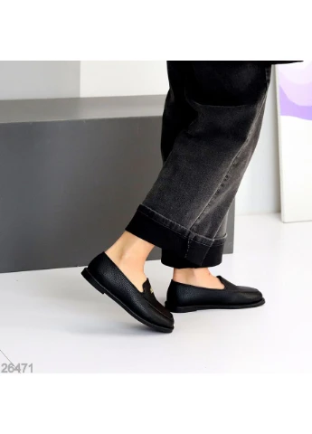 Черные мокасины leroy No Brand