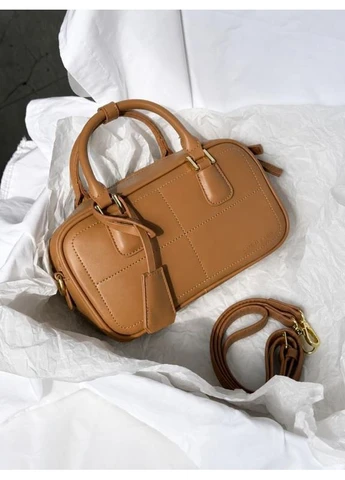 Стильна жіноча шкіряна сумка mirelle caramel No Brand (402325792)