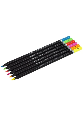 Набір кольорових олівців EXPRESSION NEON 6шт металева коробка Bruynzeel (387670821)