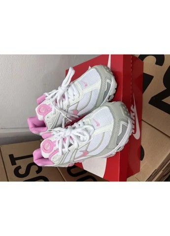 Белые летние кроссовки nike shox ride 2 supreme white pink найк шокс райд 2 No Brand