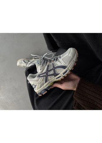 Бежевые демисезонные кроссовки мужские asics gel-kahana 8 beige асикс гель кахано 8 бежевые No Brand