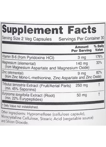 Virility For Men 60 Veg Caps Protocol for Life Balance (315885875)