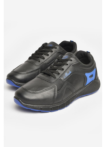 Черные демисезонные кроссовки мужские черного цвета на шнуровке Let's Shop