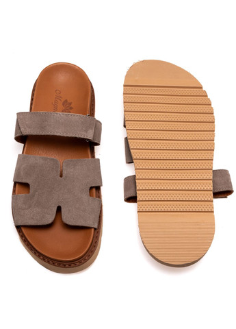 Бежевые шлепанцы 01642 бежевые Magnolya