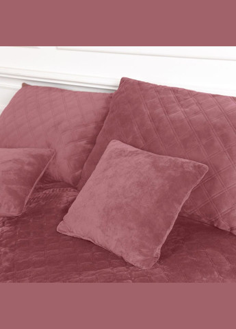 Покрывало Велюровое мягкое Mesa Rose размер 220х240 см ромб/круглый ТЕП (323645231)