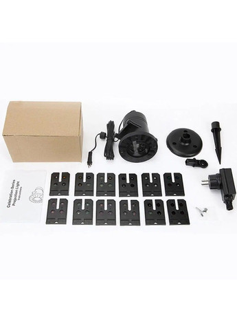 Проектор вуличний новорічний лазерний з роботою від мережі таймером стійкістю до погоди змінними лінзами 12 штук (482097-Prob) Unbranded (370368645)