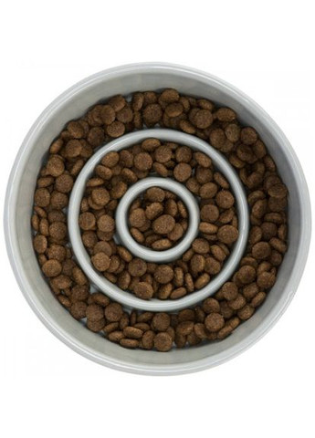 Миска Повільне годування для собак, кераміка, 17 см, 900 мл (сіра/блакитна) Trixie (324625375)