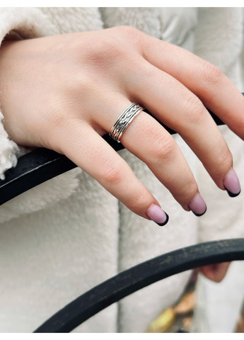 Женское серебряное кольцо с чернением 💍 | Уникальный стиль с характером Family Jewelry House (351897808)