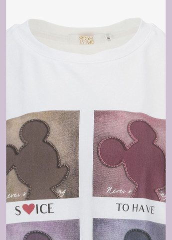 Футболка с принтом женская 241011-BP Белый shop (2000990900968) On me - (354935847)