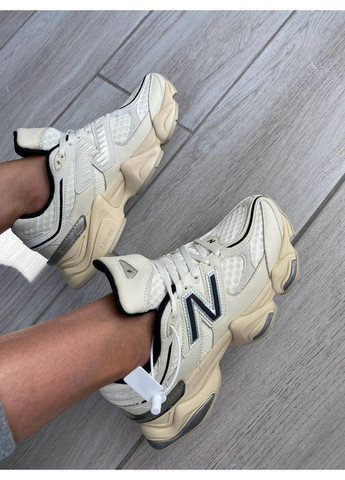 КРОССОВКИ ЖЕНСКИЕ NEW BALANCE 9060 CREAM BLACK НЬЮ БЕЛАНС 9060 No Brand чёрные демисезоны (369387388)