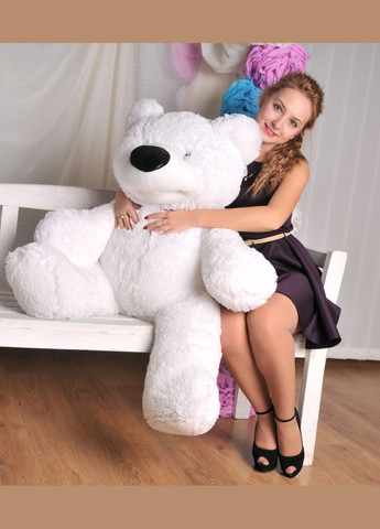 М'яка іграшка ведмідь сидячий Бублук 150 см білий Alina (288045278)