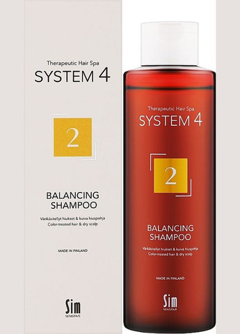 Шампунь для сухого, фарбованого і пошкодженого волосся System 4 Balancing Shampoo 500ml (1364355-22264779) Sim Sensitive (368603131)