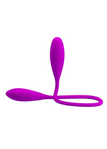 Вібратор із силікону для подвійної стимуляції Snaky Vibe фуксія Pretty Love (297134363)