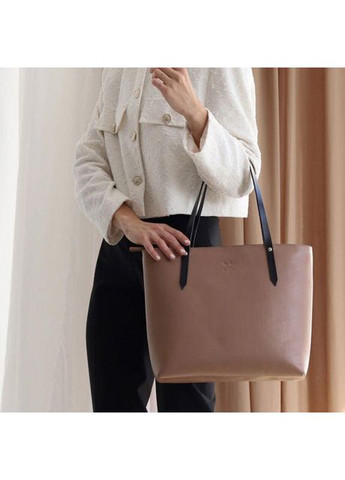 Сумка шоппер женская из натуральной кожи на плечо большая Карамельный 39218 The Wings (353302597)