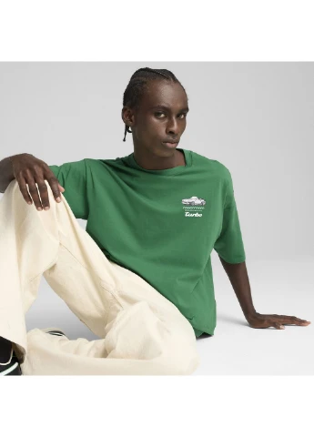 Зелена футболка porsche legacy graphic tee 1 men Puma