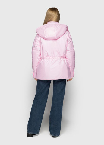 Комбинированная демисезонная куртка розовый Cvetkov Грейс