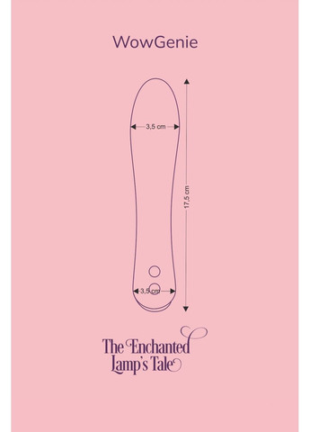 Вибратор с подогревом FairyGasm WowGenie blue, подогрев до 42 °C Satisfyer (315498070)