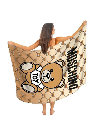 Парео пляжное с 3D принтом Teddy Chic 31052 80х150 см FlexDress (336873605)