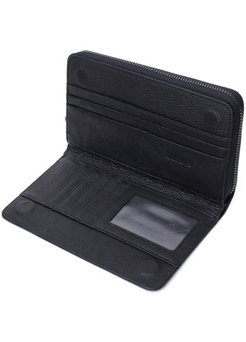 Мужской клатч с блоком для карт из натуральной кожи 22694 Черный st leather (298111820)