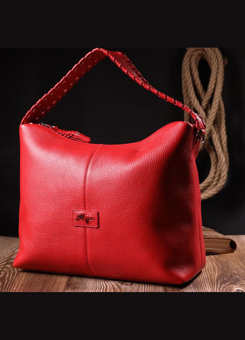 Вмістка жіноча сумка шкіряна червоний 20849 Karya (329195588)