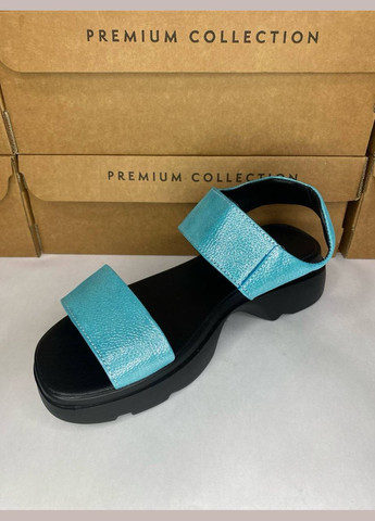 Голубые босоножки Benito без застежки