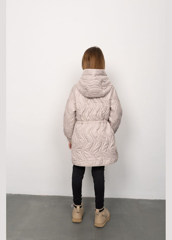 Комбинированная демисезонная куртка бежевый Cvetkov Рита