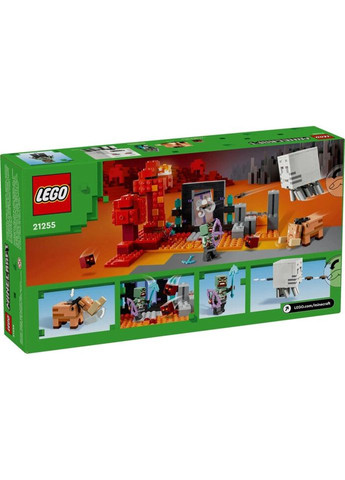 Конструктор Minecraft Засада у портала в Нижний мир 352 деталей (21255) Lego (281425627)