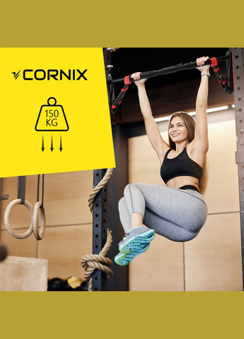 Турник раздвижной Elite+ Black/Red Cornix XR-0294 (315348823)